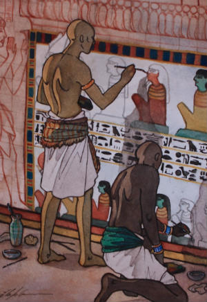 Egipto para niños pinturas de los antiguos egipcios